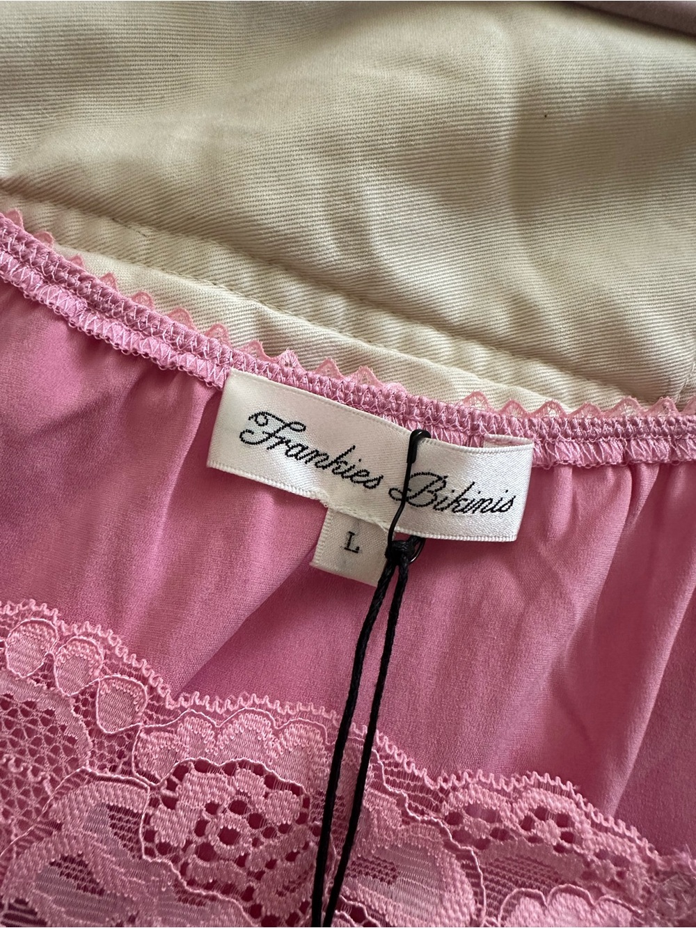 Frankie's Bikinis Bo Silk Babydoll Dress - Picture 6 of 7